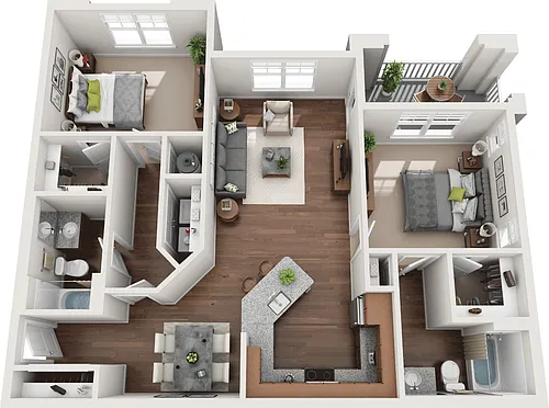Floor plan 2B