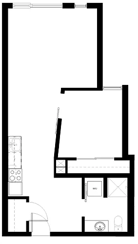 Floor plan 1X1