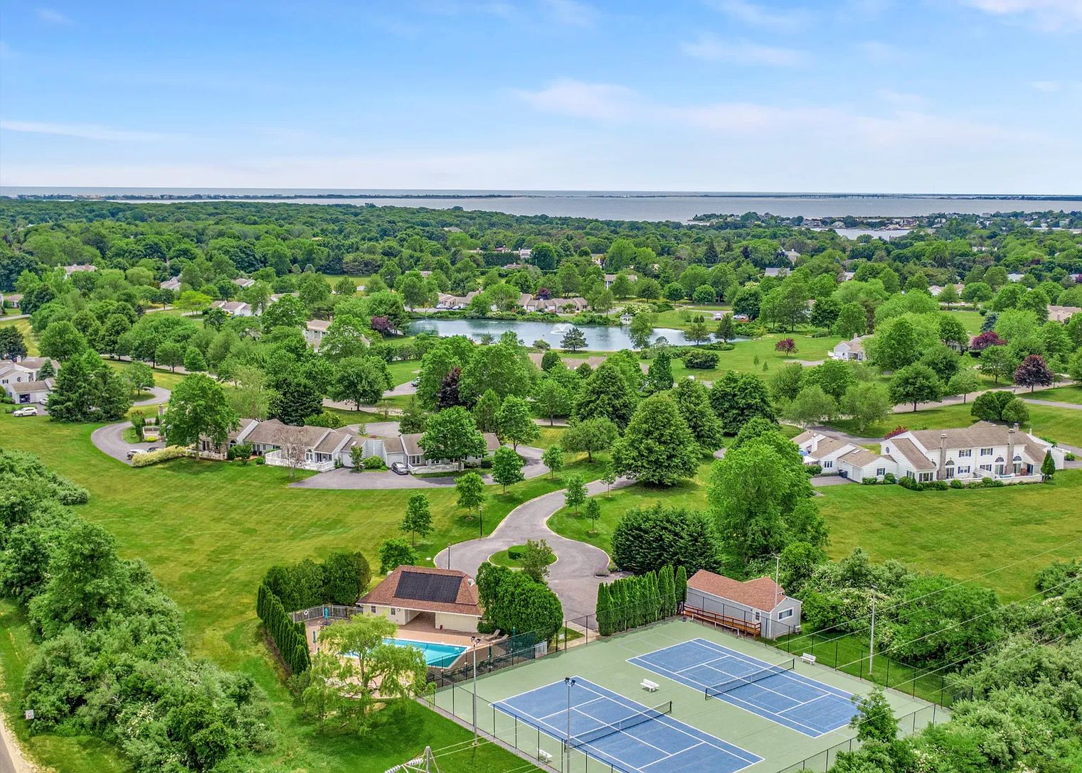  Arial view of the Saint Andrews Community and tennis courts