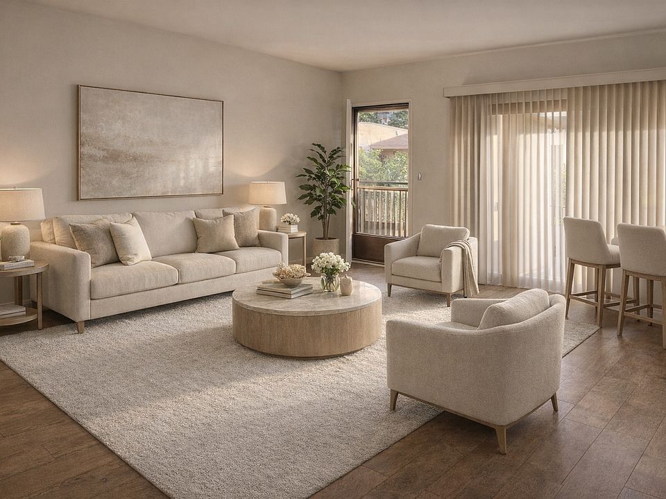 Living room of unit 9 (comes unfurnished); same layout as unit 3