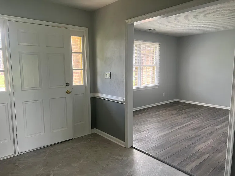 Foyer to living room.