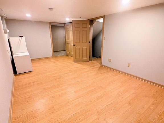 exit to the left and storage to the right