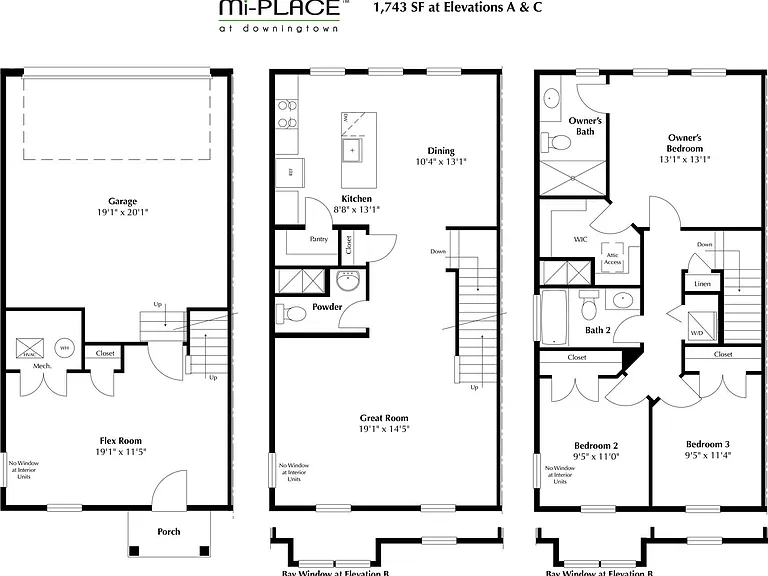 3 Bedroom Townhome with 2 Car Garage