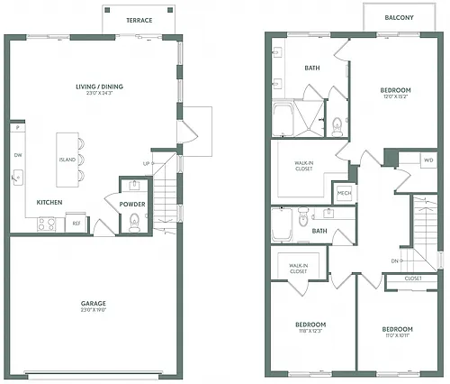Floor plan TH-2