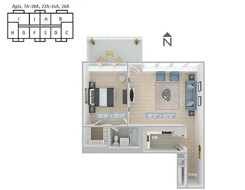 Floor plan A3-655SF-7A-26A-Premier