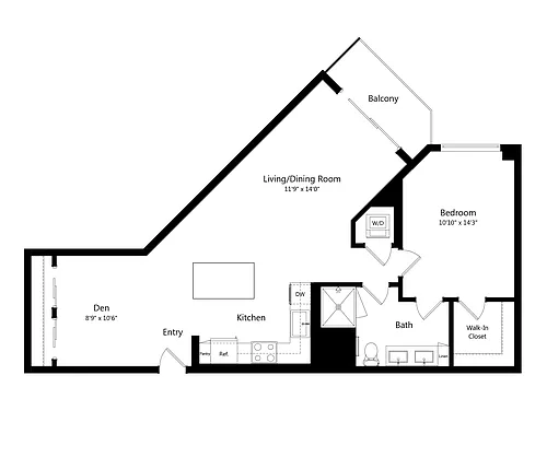 Floor plan A8 | Den Layout