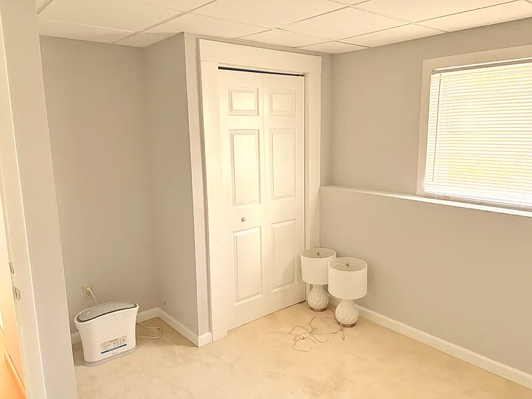 Room #4 downstairs. Big and bright, with a lot of space and closet.