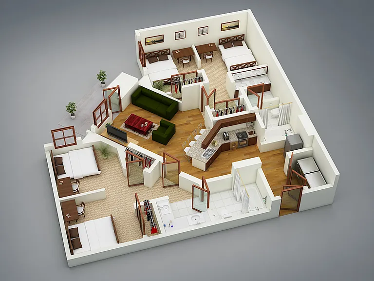 Metro Park East - MOD 8 - Super 2 - 2 Beds - 2 Baths - 247 Sq. ft.