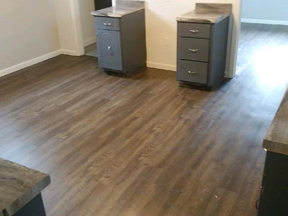 Kitchen after floor installed