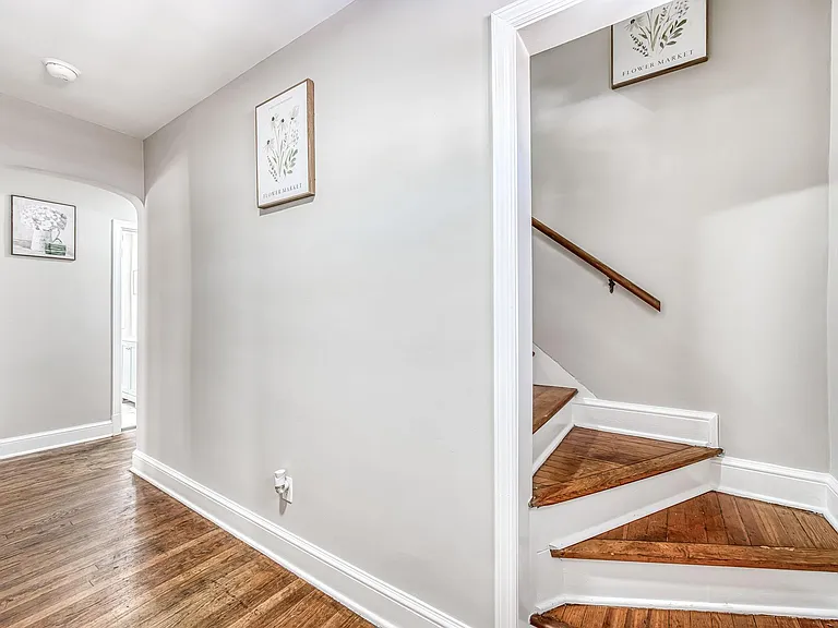 Steps to 2nd floor