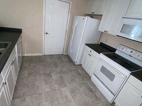 Open, bright kitchen.
