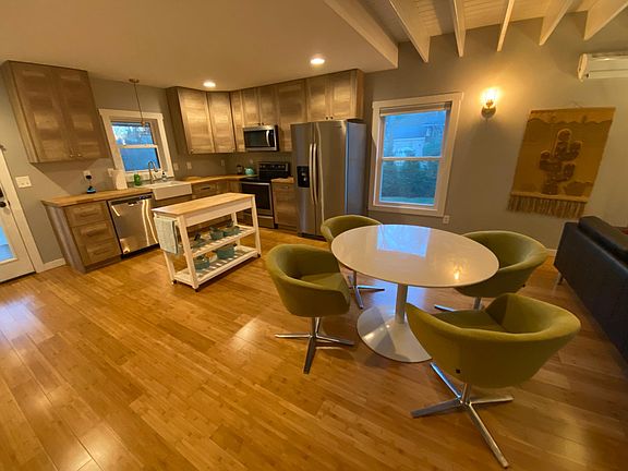 Dining area and kitchen