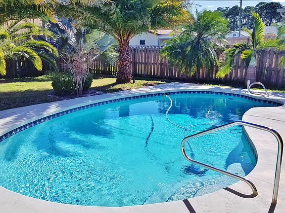 Relaxing salt water pool