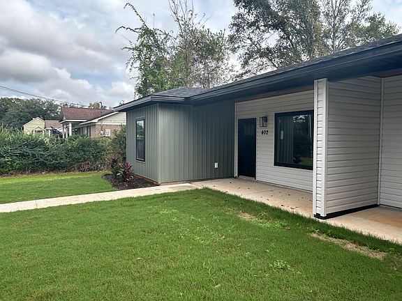 front yard and patio