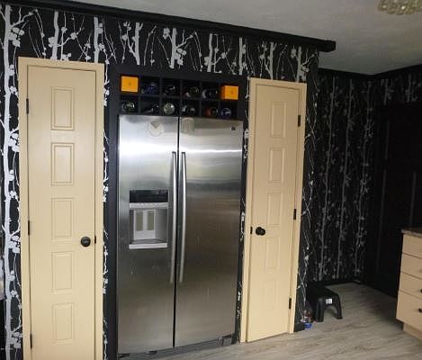 built in fridge and pantries