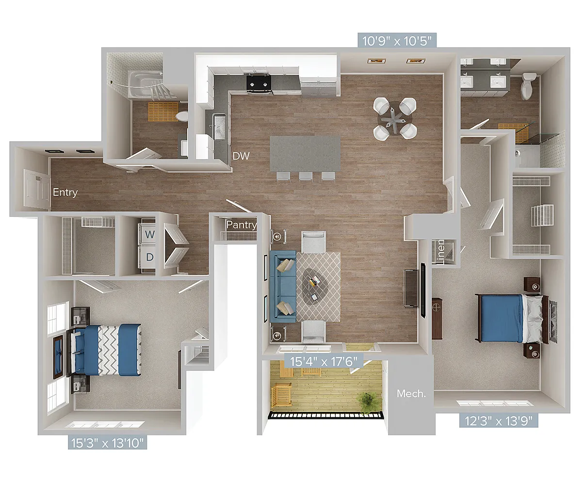 Floor plan B2-1221