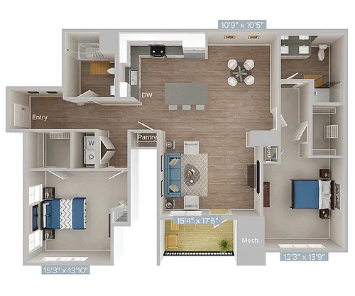 Floor plan B2-1221