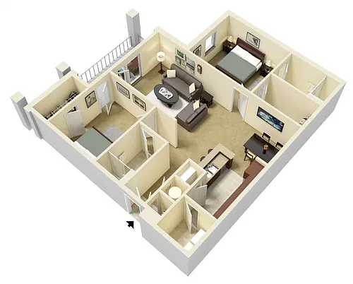 Floor plan 3B
