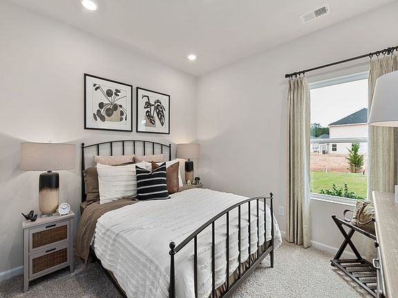 The first-floor bedroom make a great home office or guest suite.