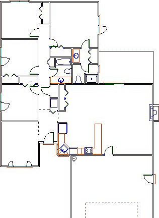 Rough floorplan of house