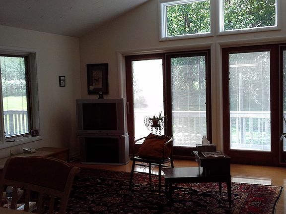 Den with Cathedral Ceiling