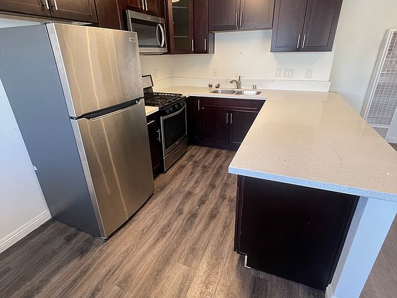 Gourmet kitchen with stainless steel appliances