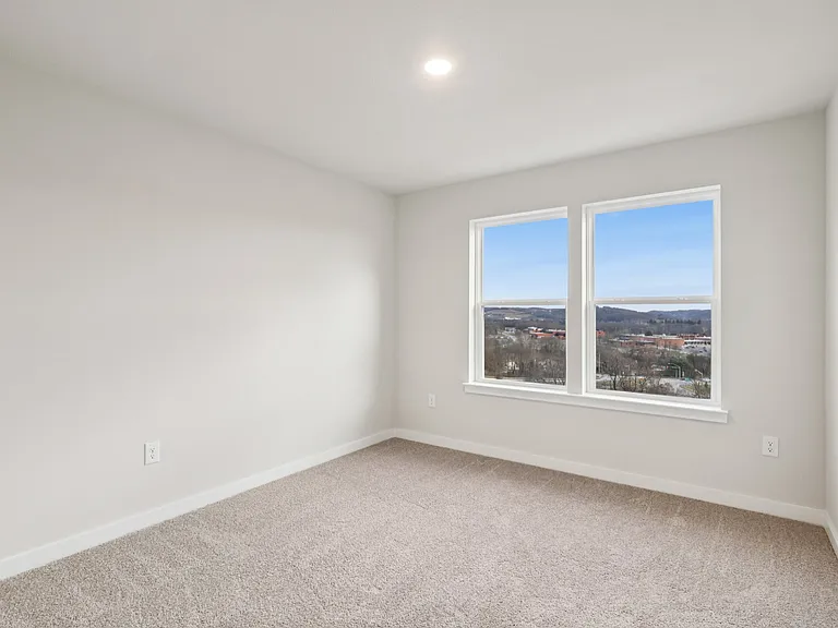 Bedroom 2 - With Dual windows, closet and LED lighting wired for ceiling fan