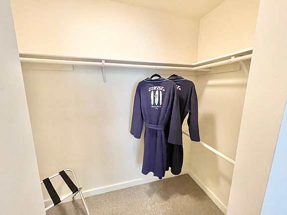 Spacious walk-in closet