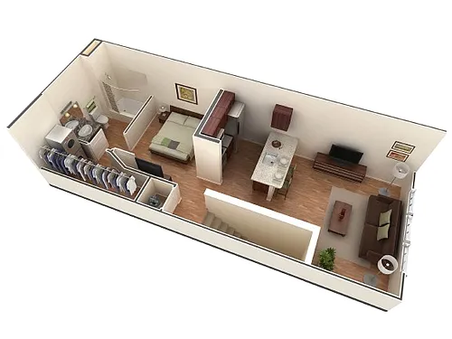 Floor plan Studio Grand Overlook