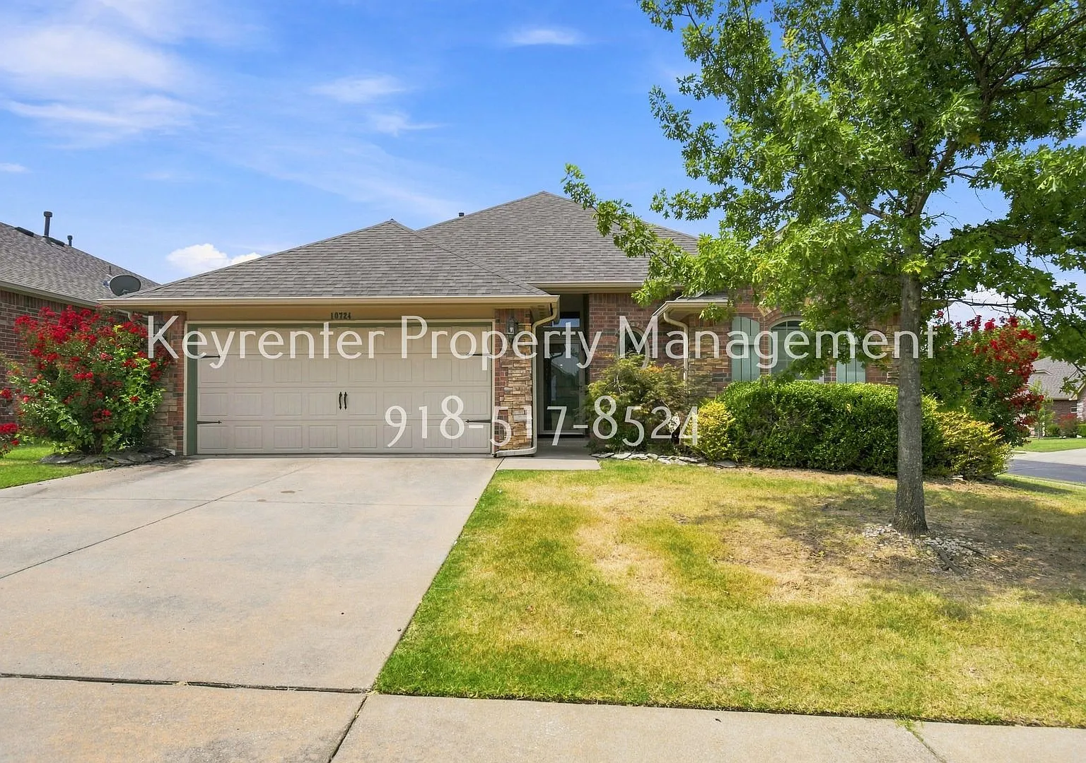 10724 Masters Cir, Jenks, OK 74037 3 Bed / 2 Bath | One Story in Jenks | Gated Community | Pond View — Photo 1