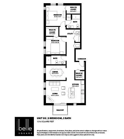 Floor plan 2-G - Conventional