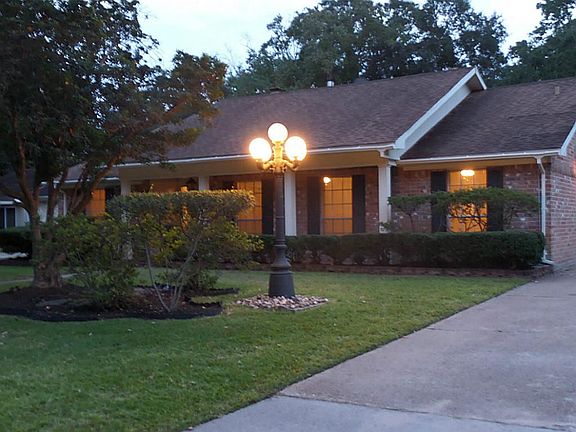 view of home at night