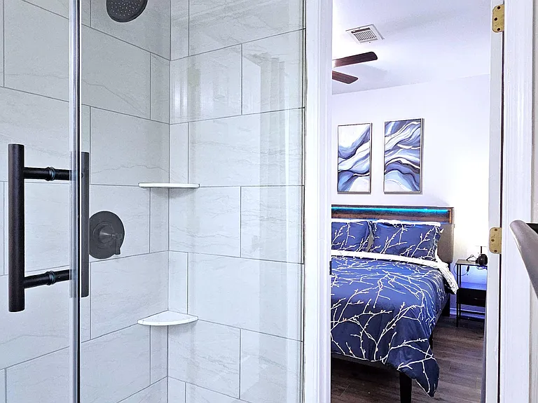 Beautiful tile shower