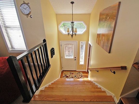 Entrance with New Door & Attractive Oak Treads