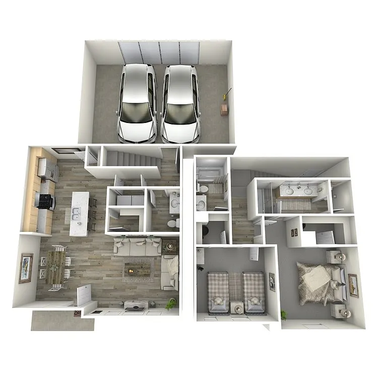 Floor plan PLAN B2.3 TOWNHOME