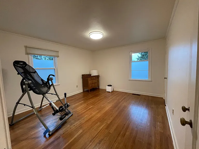 This photo of the second bedroom was taken before move in.