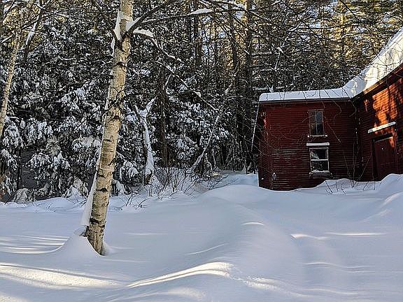 Chicken coop on barn