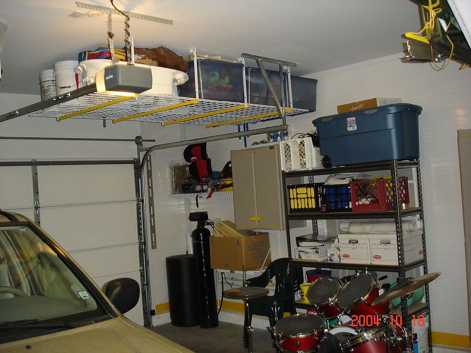 additional storage above the garage door on both sides