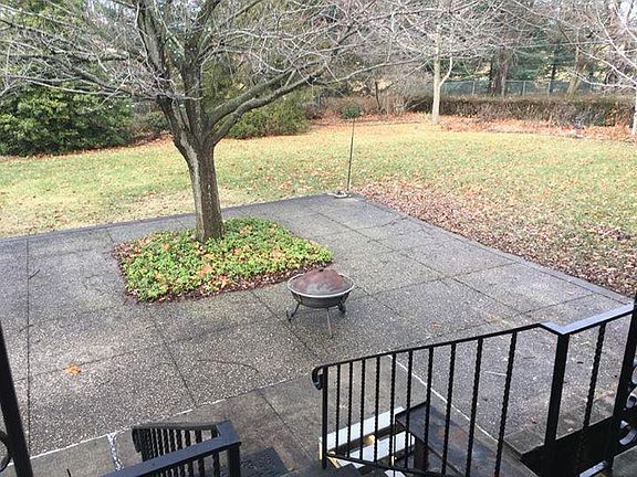 Backyard patio.