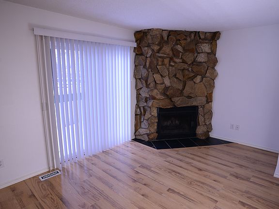 wood burning fireplace