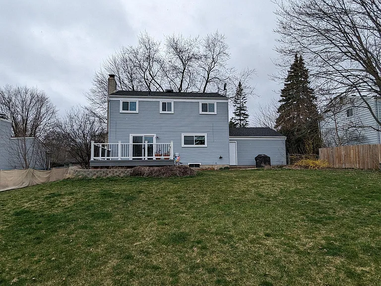 Back view of the house