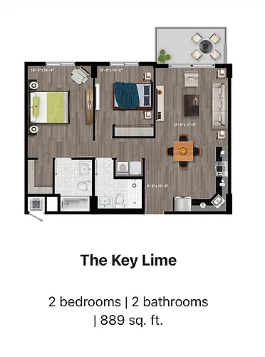 Floor plan The Key Lime