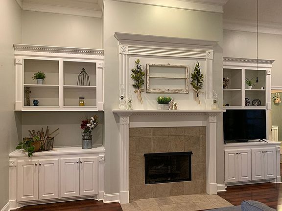 Built-ins around fireplace