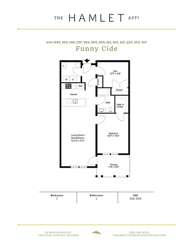 Floor plan Funny Cide