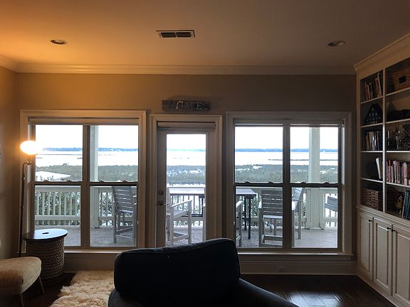 View from living room. 