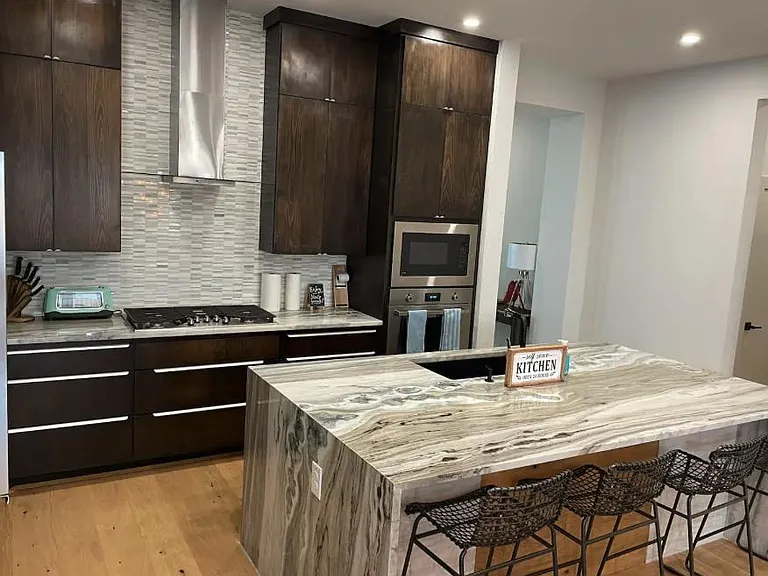 Kitchen Island/Breakfast Area with Updated Appliances