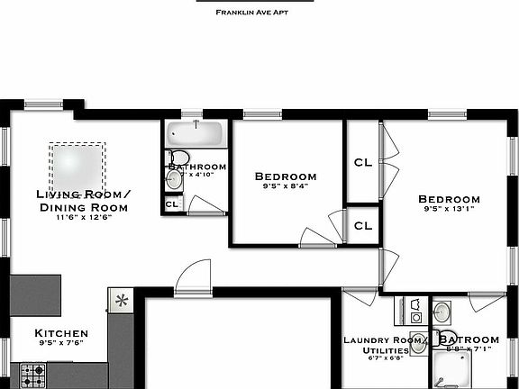 2nd image of 316 Franklin Ave #2