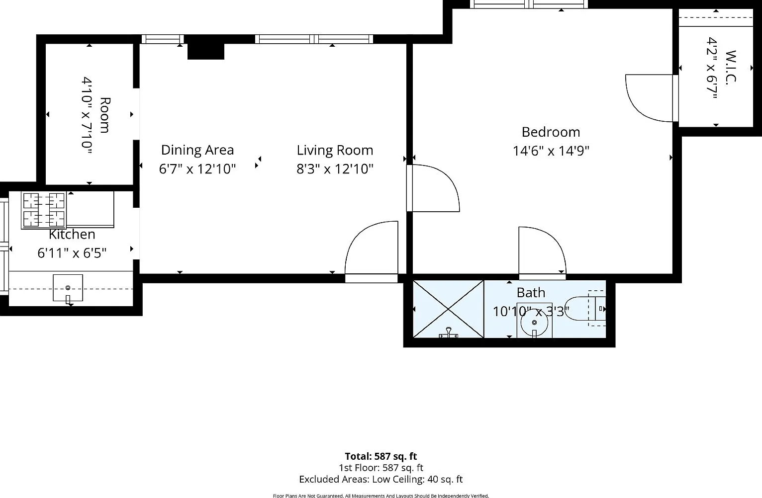 1 bed, 1.0 bath, 684 sqft, $1,000 — Photo 3