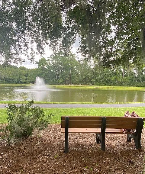 Many ponds throughout property around walking trail.