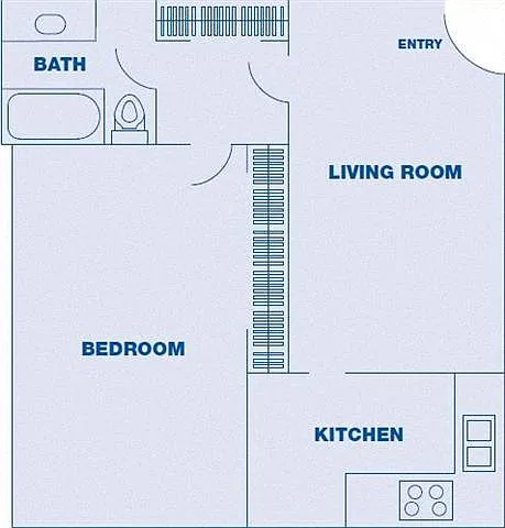 Floor plan 1 Bedroom/ 1 Bath